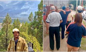 La Toma recibió con orgullo a su bombero tras combatir los incendios en la Patagonia