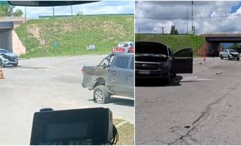 Colisión entre dos vehículos en el acceso a Santa Rosa del Conlara