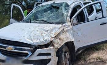 Volcó una camioneta en la ruta 147: un matrimonio sanjuanino resultó herido