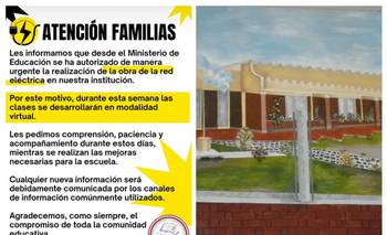 A pocos días del inicio, suspendieron las clases presenciales en una escuela