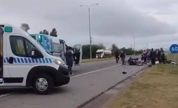 Motoqueros brasileños se accidentaron en la Autopista