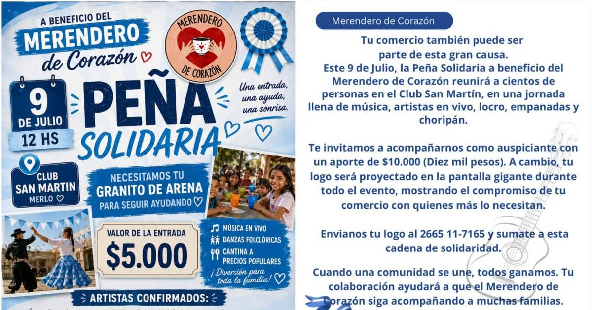 El Merendero de Corazón organiza una peña para sostener la asistencia a familias