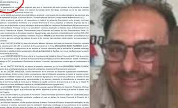 Un crédito a la hermana de Santarone para que haga picadas contra el fuego en su campo