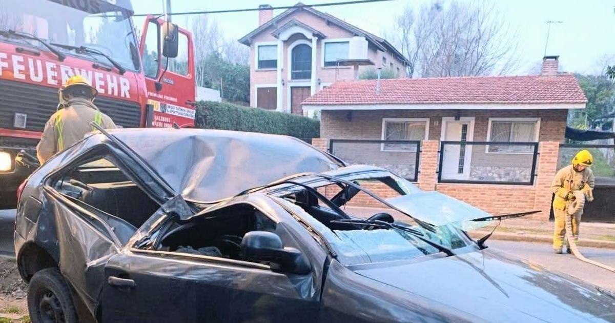 Un herido en un fuerte un accidente: lo rescataron los bomberos | El Diario de la República