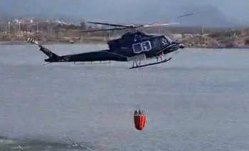 El helicóptero que se cayó en San Juan había trabajado en el incendio de Estancia Grande