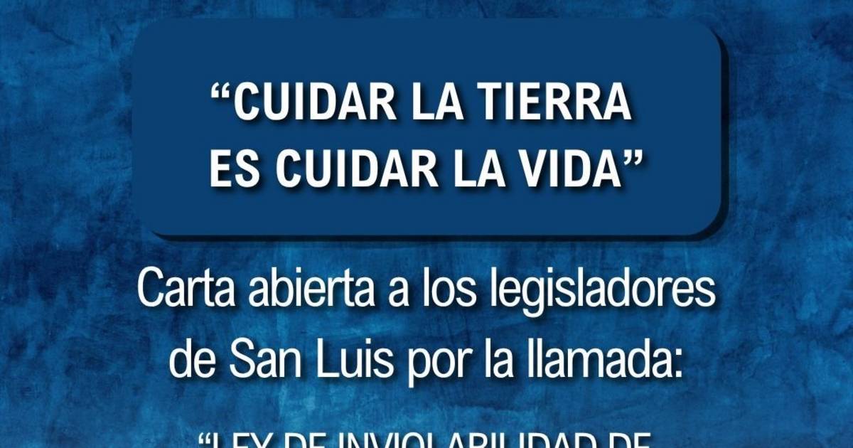 La Iglesia de San Luis rechazó la "ley de inviolabilidad de la propiedad privada"