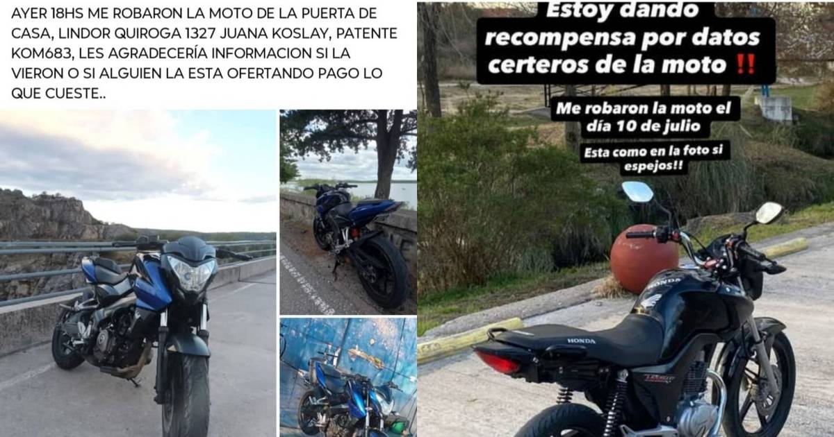 Sigue en aumento el robo de motos: impunidad y falta de respuestas