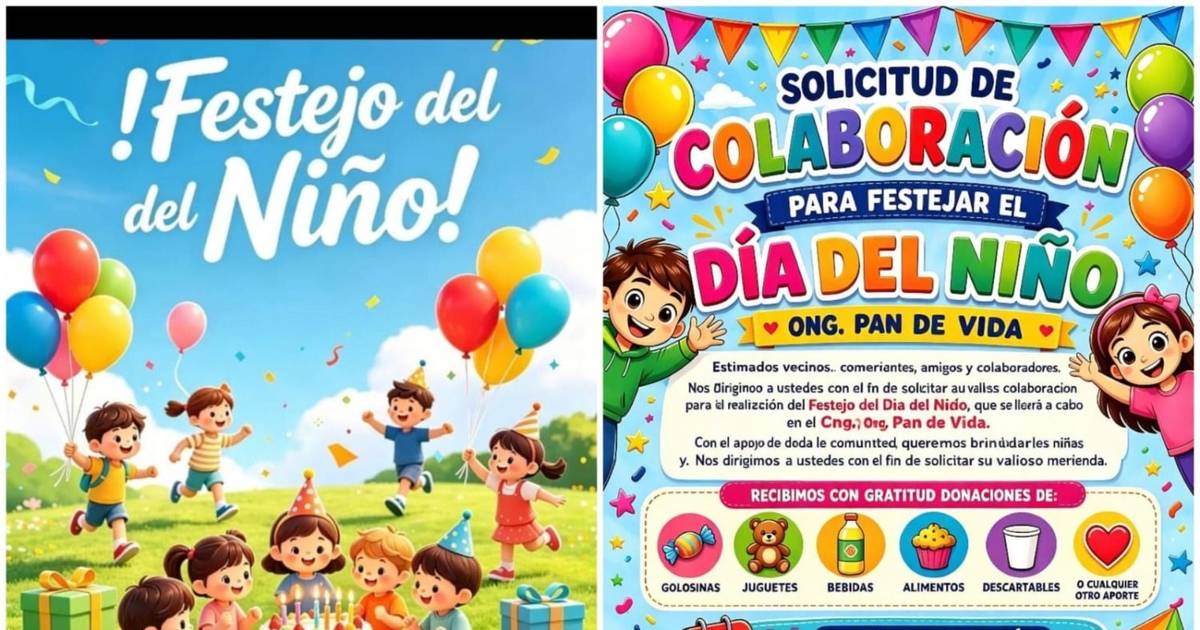 La organización “Pan de vida” pide ayuda para festejar el “Día de las Infancias”