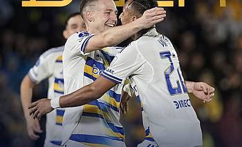 Con una goleada, Boca se lució ante Recoleta 