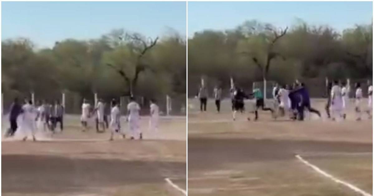 Sin garantías para el fútbol: violencia tras un partido en el interior