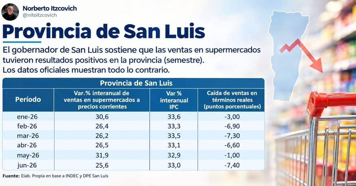 Ventas en supermercados: para Poggi subieron, pero cifras muestran 6 meses de caída