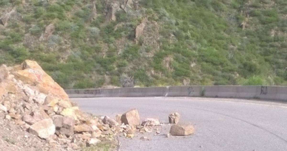 Por las lluvias hubo un derrumbe en la ruta que une Potrero con La ...